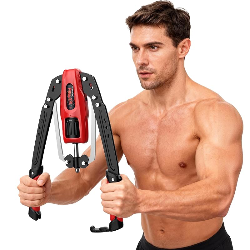 Adjustable Hydraulic Arm & Chest Exerciser Trainer 22-440 lbs Home Gym