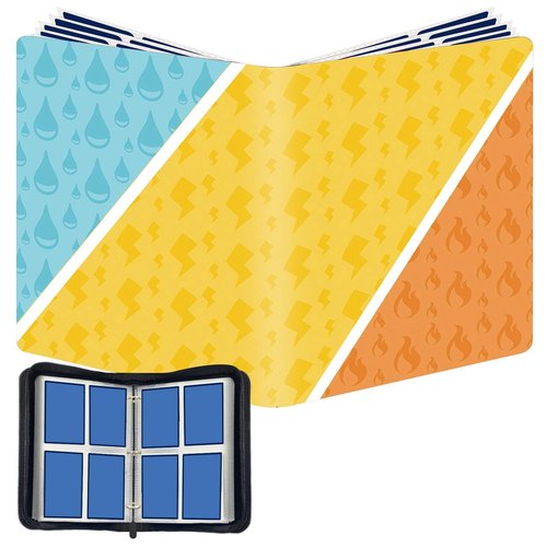 4-Pocket Card Binder Compatible with PTCG Cards,TCG Cards Holder,Trading Card Games Collection Binder Case Book Fits 400 Cards with 50 Removable Sleeves