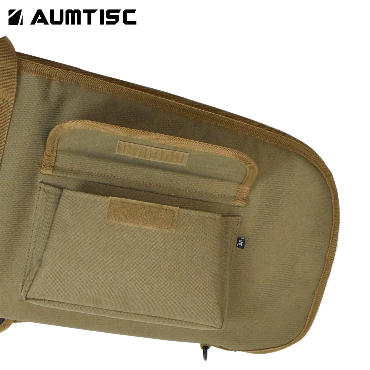 AUMTISC Soft Hunting Gear Case, Outdoor Carrying Bag, Tactical Equipment Cases for Scoped with Adjustable Shoulder Strap and Pocket, Khaki 44