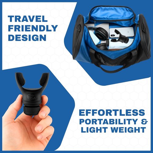Compact Breathing Exercise Device for Lungs Made in USA Respiratory Lung Exerciser Device with Adjustable Valve - Diaphragm & Core Trainer Device for Athletes o2 Portable Breathing Trainer