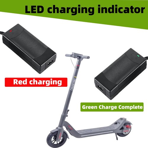 42V Charger for Phantomgogo A9 A8 Phantom GO A9 Foldable Electric Scooter 350W Motor 36V 10.4Ah Lithium-ion Battery Power Adapter Cord Cable