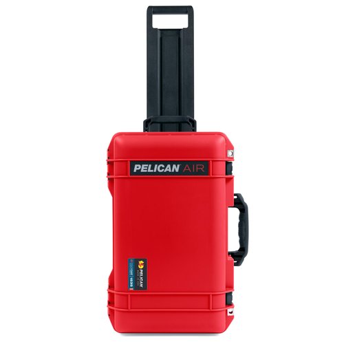 Pelican Air 1535 Carry-on Case - Red, Medium Size, Waterproof - Black Handles & Latches
