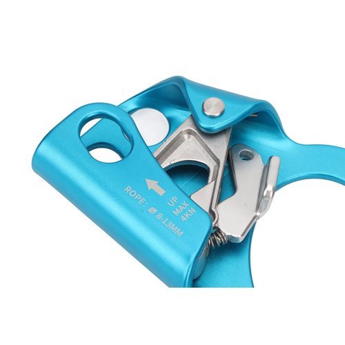 Yuecoom Hand Ascender Stable Grip Strong Ascender Mountaineering Supplies (Right Blue)