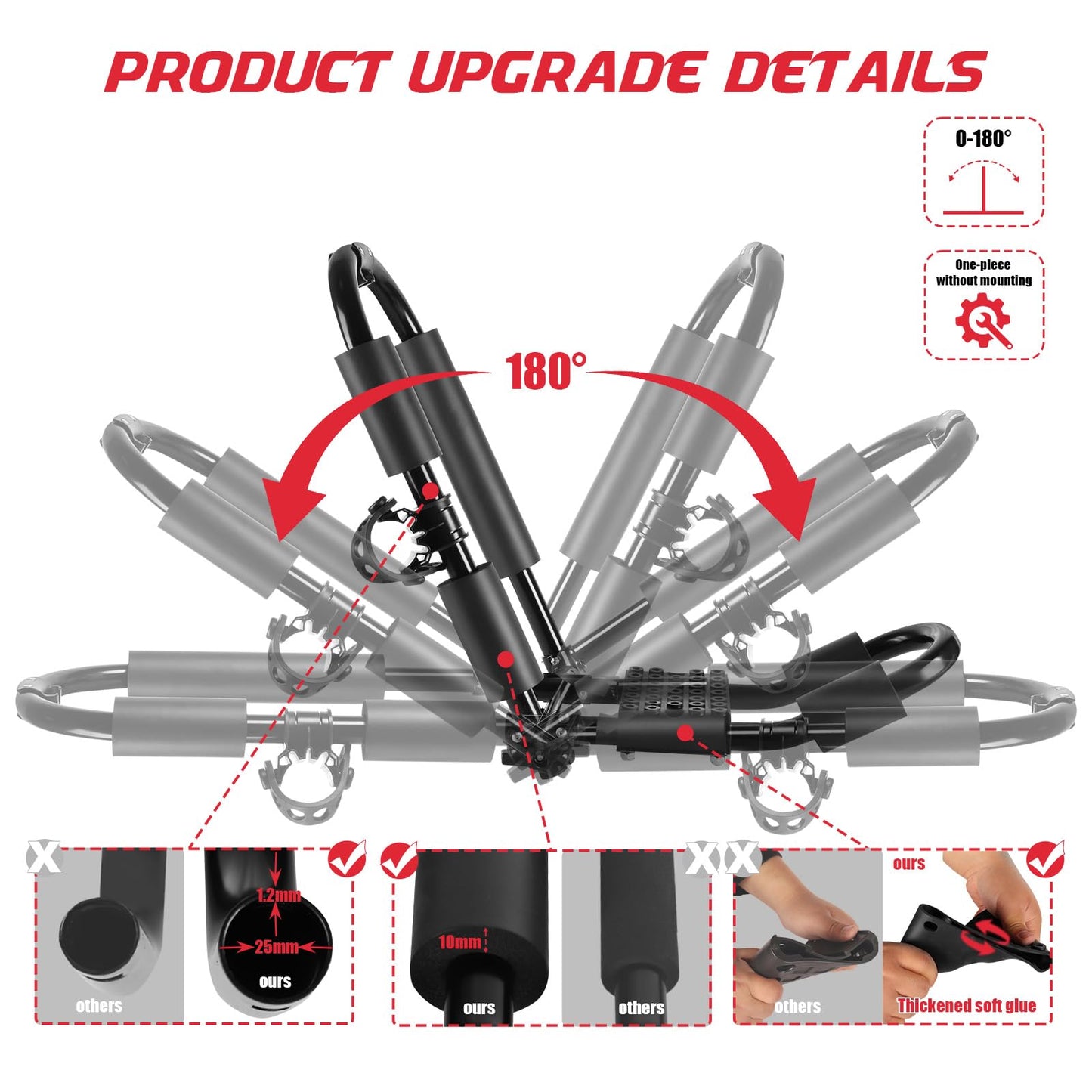 FORWODE 1 Pair Heavy Duty Kayak Roof Rack, J-Bar Roof Rack with 1 Set Ratchet Tie Straps for Kayak Canoe Boat Surf Ski on SUV Car Truck Crossbar