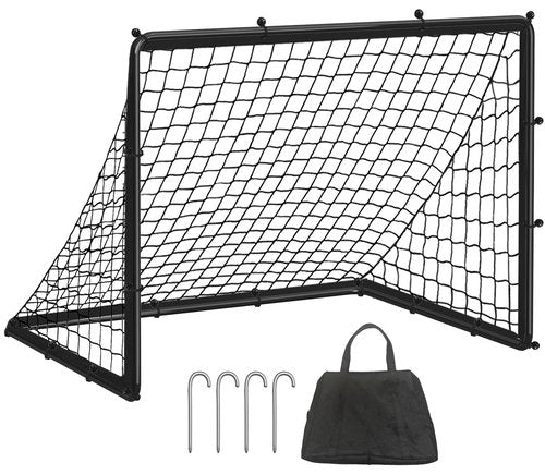 Queension Kids Soccer Goals for Backyard, 3.5x3 ft Pop Up Soccer Goal for Toddler Ages 3-5,8-12, Football Net Training Equipment with Carry Bag for Youth Outdoor Sports Games