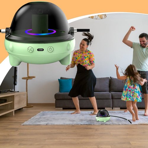 Electric Jump Rope Machine - Adjustable Music Skipping Counter,Indoor and Remote Control Rope Skipping Jumping Rope Machine with Large Screen for Training