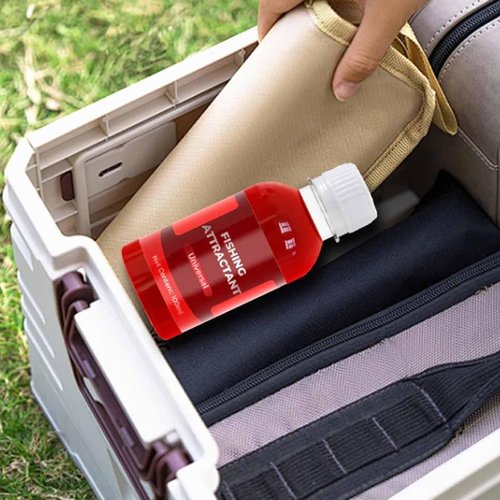 Universal Concentrated Red Worm Liquid Bait for Fishing Attractant, Natural Fish Lure with Redworm Scent and Attraction Enhancer for Freshwater and Saltwater, Trout, Cod, Carp, Bass, Catfish(1pc)