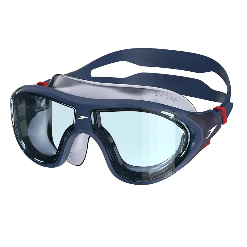 Speedo Biofuse 2.0 Unisex Swim Goggles – Curved Lens, Soft Silicone Skirt