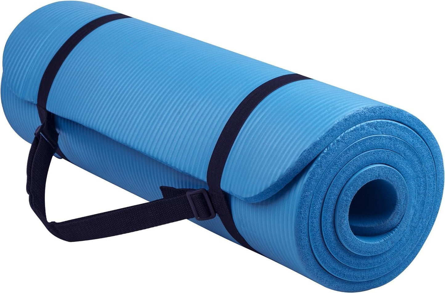 1/2-Inch Extra Thick High Density Anti-Tear Exercise Yoga Mat with Carrying Strap, Multiple Colors