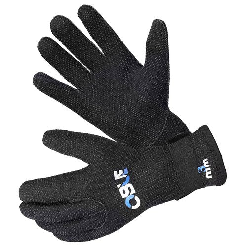 Skyone Neoprene Gloves Scuba Diving Gloves Men Women, Wetsuit Dive Gloves 3MM 5MM with Adjustable Wrist Strap, Thermal Flexible Fully Non-Slip Design Swim Glove for Snorkel Fishing (3MM Black, S)