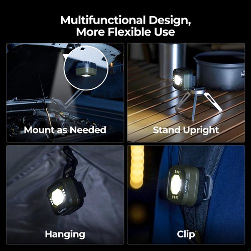 BougeRV Headlamp Flashlight, Lumen Ultra-Light Bright LED Rechargeable Headlight with White Red Light, Waterproof Head Lamp, 5 Modes for Outdoor Camping Running Hiking Fishing