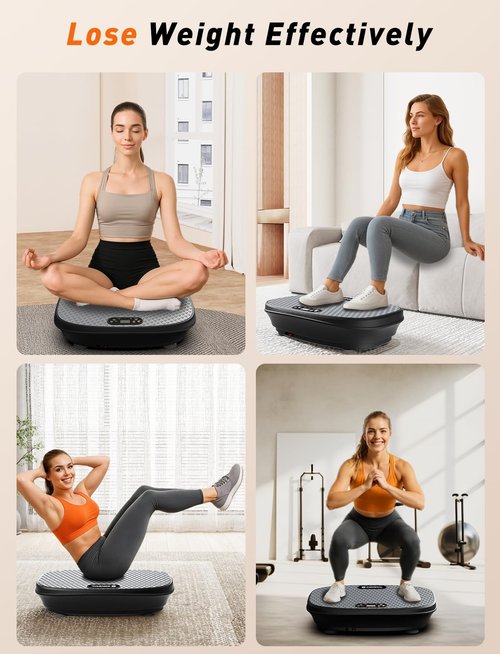MAIBO Vibration Plate Exercise Machine, Vibration Plate for Lymphatic Drainage, Full Body Workout Shaker for Weight Loss,200 Adjustable Speeds, Vibrate Stand Shake Board Sport Gym for Women Men