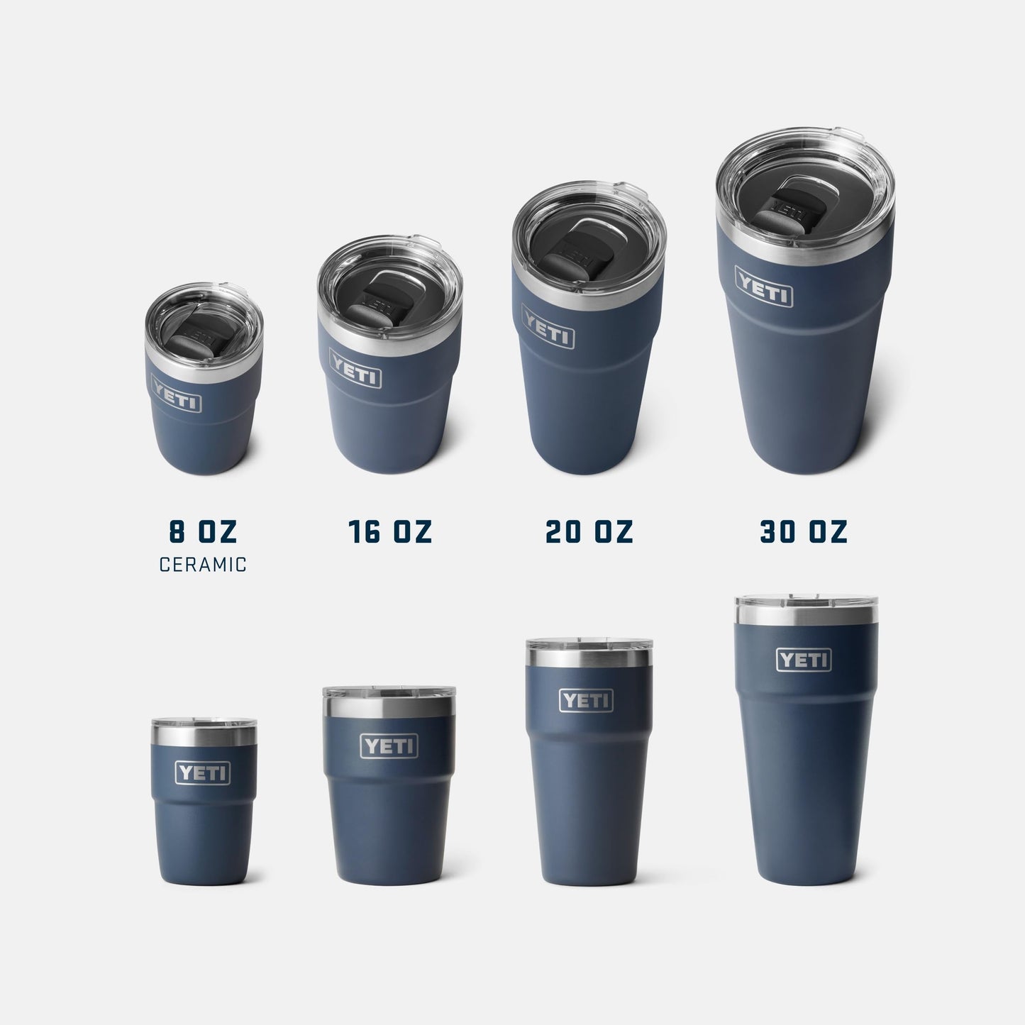 YETI Rambler 8 oz Insulated Coffee Mug with Lid - Stackable Double-Wall Vacuum Insulated Coffee Cup - DuraSip Ceramic Lining - Barista-Friendly Design - Stainless Steel - Dishwasher Safe, Cape Taupe