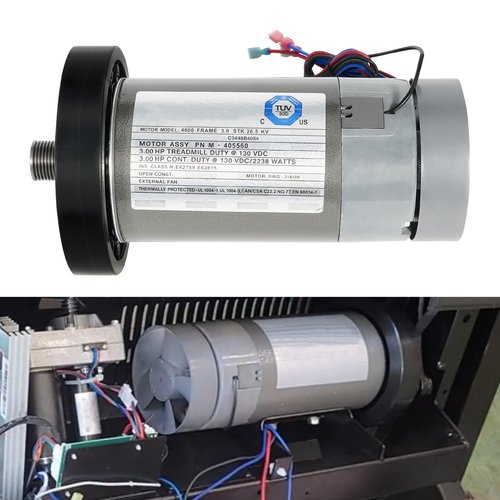 Kozlira Treadmill DC Drive Motor with Flywheel, 3.0 HP 130 VDC 2238 Watts, M-405560 Fit for NordicTrack C 990/C 900 I/C 950I/C 910I/NT C 950I, for ProForm Performance 800I/THINELINE PRODESK/Power 795