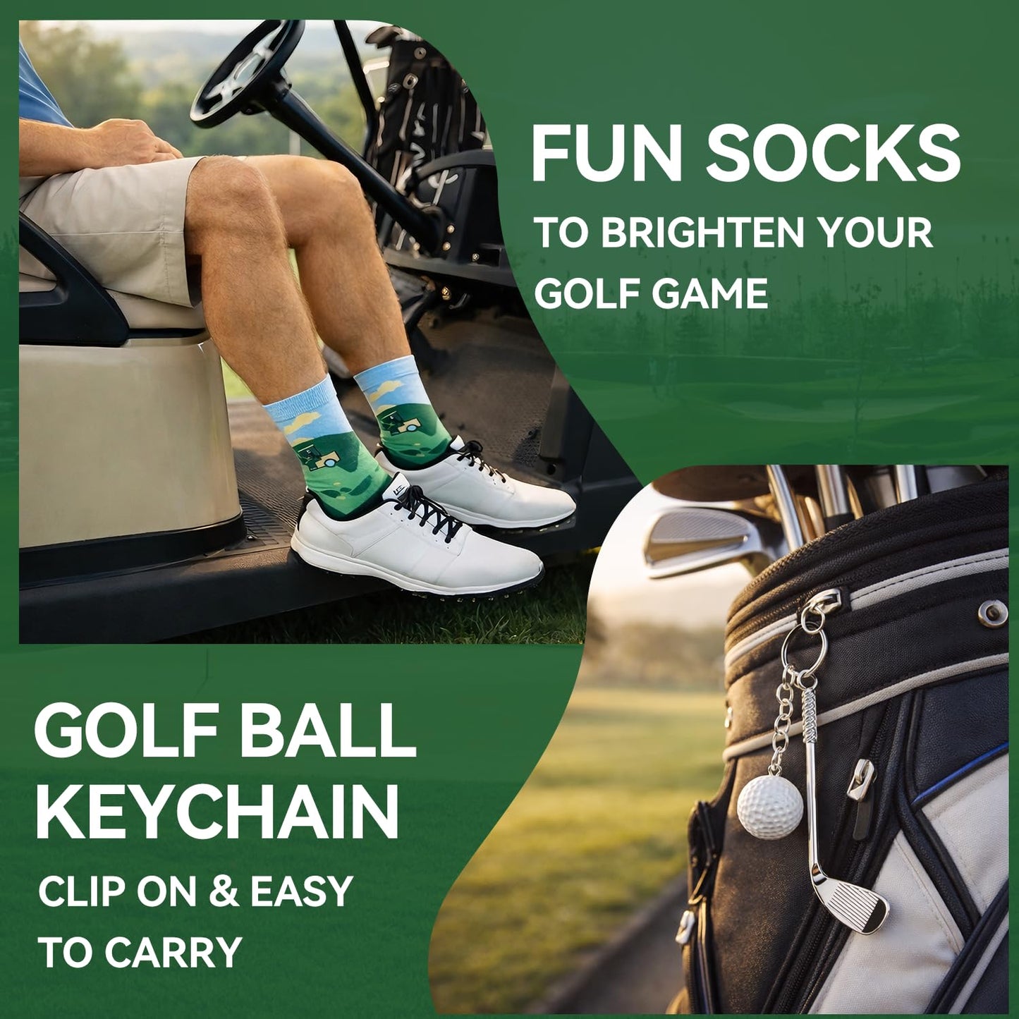 Larchio Golf Easter Gifts for Adult Men Teen Boys, Cool Easter Basket Stuffers With Tumbler Socks, Golf Towels for Husband Boyfriend Dad Son