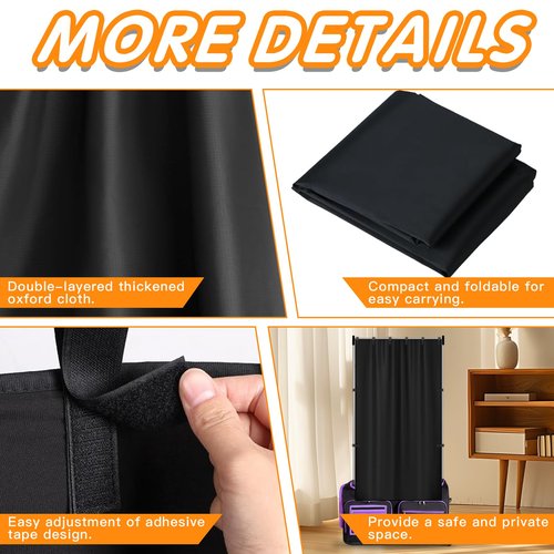 MOPHOEXII Privacy Curtain for Dance Bag,Portable Privacy Screen for Women Girl Competition Dance Bag,Changing Room for Rolling Dance Garment Bag Accessories,Camping 1 Pack