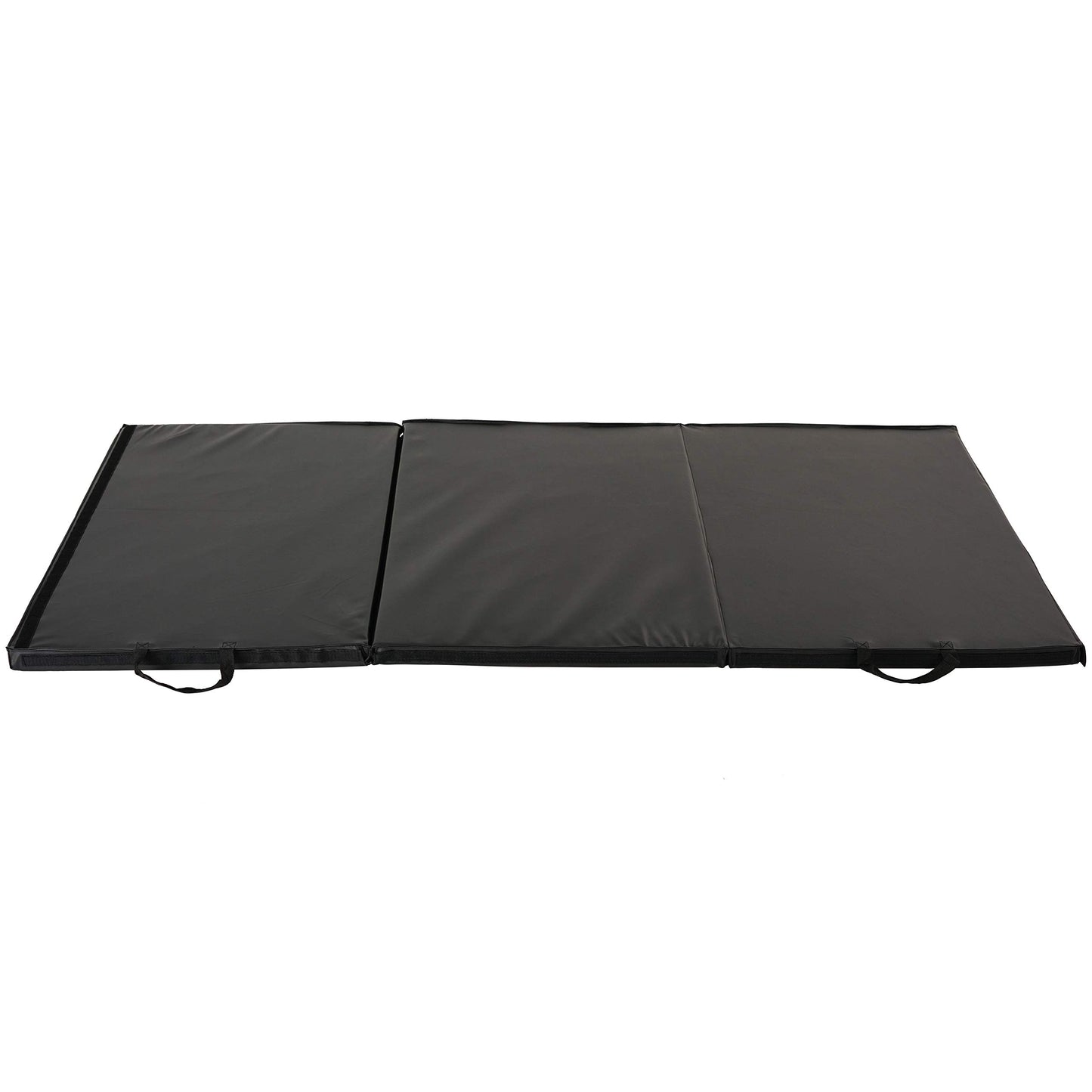Sunny Health & Fitness Connectable 2" Thick Tri-Fold Mat for Home & Gym Use
