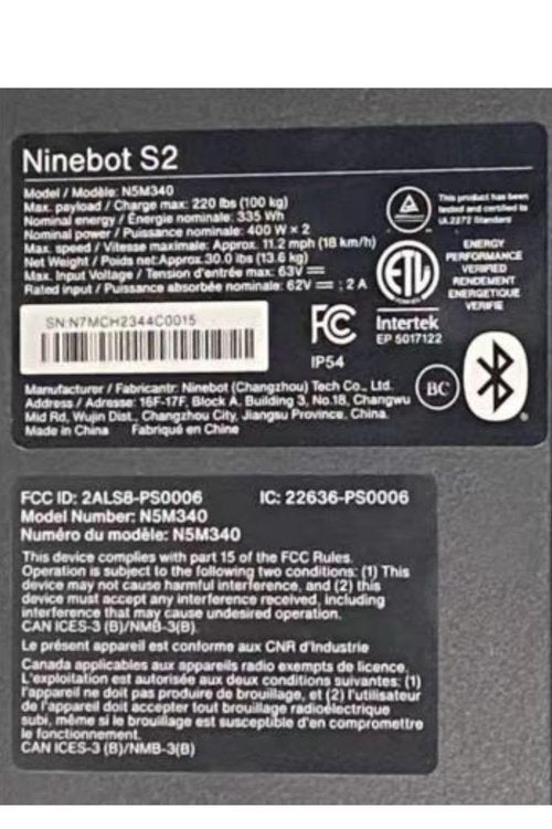 Segway Ninebot S2 Electric Self-Balancing Scooter - Master Your Commute w/t 11.2 mph Max. Speed, 21.7 Mi Range, 10.5??Off Road Tires, Compatible w/t Gokart Kit, UL-2272 Certified