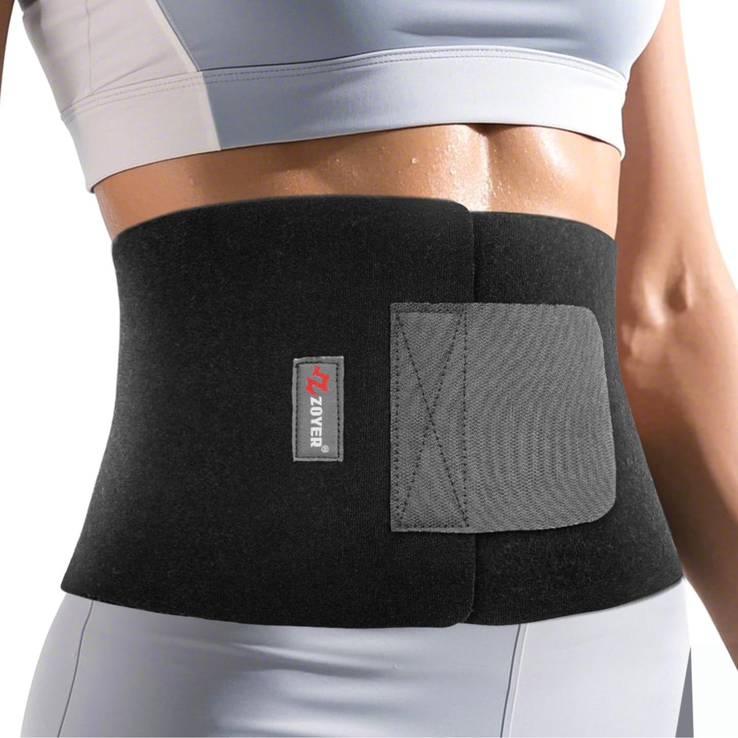 ZOYER Waist Trainer for Women Lower Belly Fat, Waist Sweat Band for Women, Sweat Belt Exercise Band, Stomach Wrap