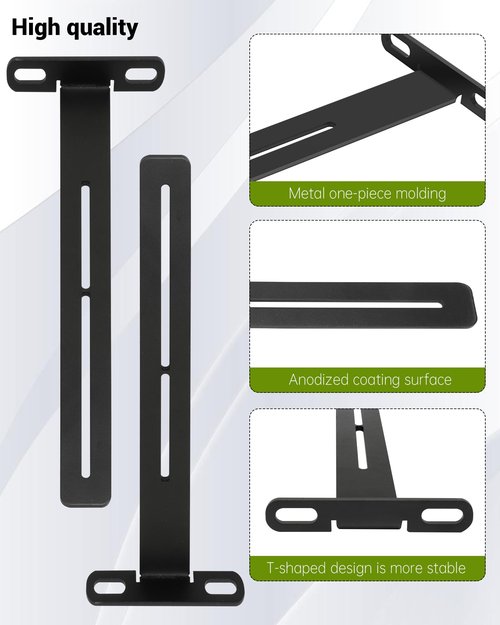 EXODIOS Golf Cart Speaker Bar T-Bracket, Compatible with SE18, SE26, SEB26, SEDS32 Soundbars, Adjustable Metal Speaker Bracket Mounts to Golf Cart Roof