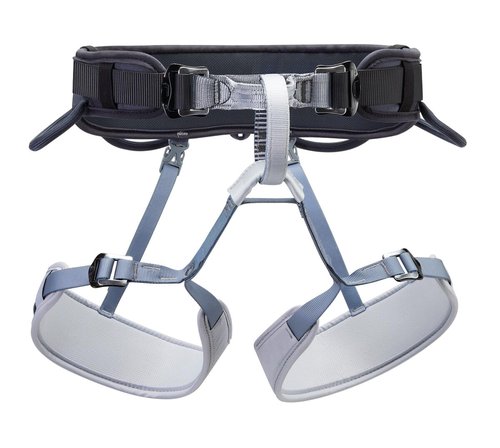 PETZL CORAX Comfortable and Fully Adjustable Harness for Gym and Outdoor Climbing, Dual Buckle Waist, 2, Dark Gray