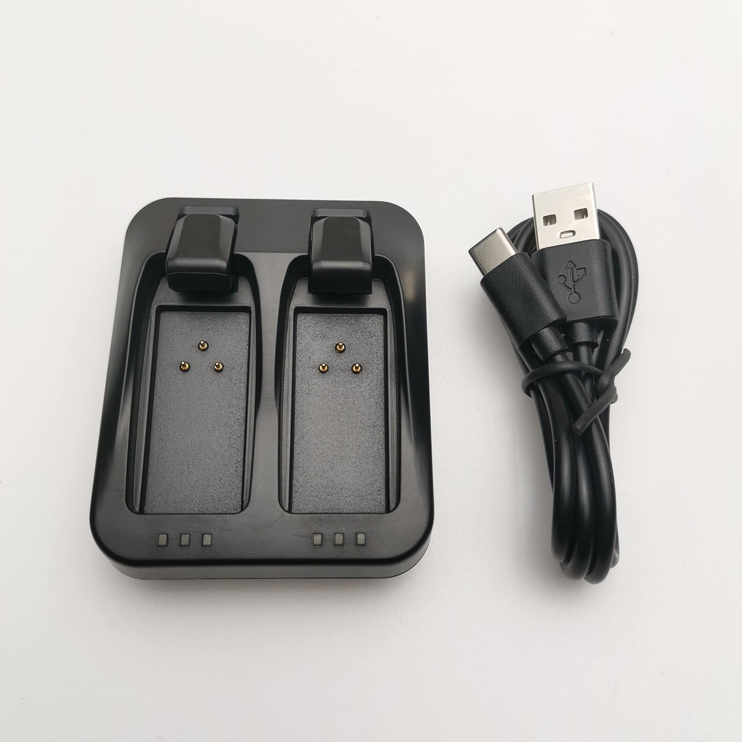 2 Port Dual Battery Charger for SramAxs Red eTap Force Rival Gx Eagle Battery, USB C Port Input with USB A to C Cable