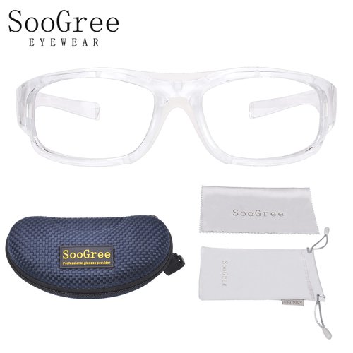 SooGree Sport Goggles Glasses Squash & Racquetball Goggles Basketball Glasses Adjustable Strap Resistant Impact