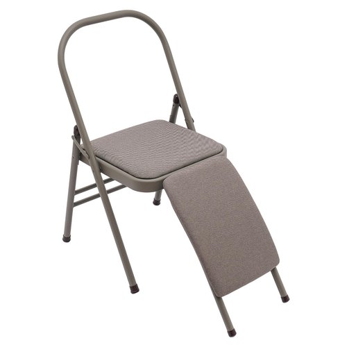 PROYONGOO Foldable Yoga Chair, Yoga Chairs for Adults with Lumbar Back Support, Yoga Auxiliary Chair Exercise Chair for Flexibility and Strength Training