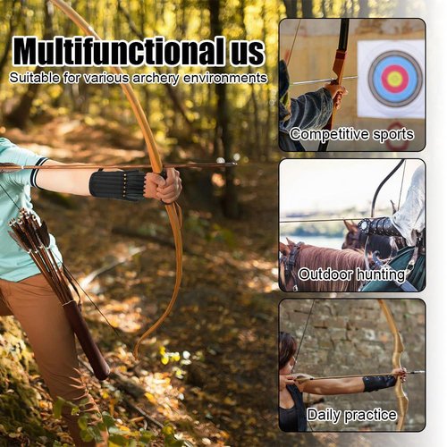 DONGKER Cross Arrow Quiver,Waterproof Oxford Fabric Arrow Bag Holder Single/Double Layer Option for Hold 6/12 Arrows