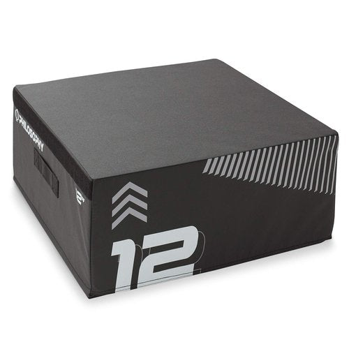 Philosophy Gym 12" Soft Foam Plyometric Box - Jumping Plyo Box for Training and Conditioning