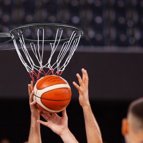 VEVOR Basketball Rim, Wall Door Mounted Basketball Hoop, Heavy Duty Q235 Basketball Flex Rim Goal Replacement with Net, Standard 18" Indoor and Outdoor Hanging Basketball Hoop
