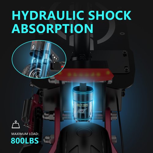 HLOIE H1 GEN2 Electric Scooter for Adults 5600W Dual Motor Up to 50MPH,Battery Range to 55Miles Fast Sports Escooter 11" Off Road Tires 800lbs Max Load Folding Scooter for Teens with Detachable Seat
