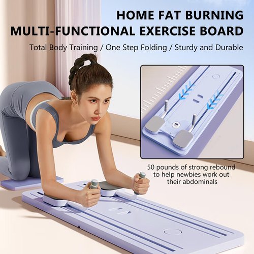Pilates Board, Multifunctional Abdominal Board, Ab Core Trainer, Ab Trainer Machine, Ab Board, Exercise Board, Abs Workout Equipment, Core Workout Equipment (Purple)