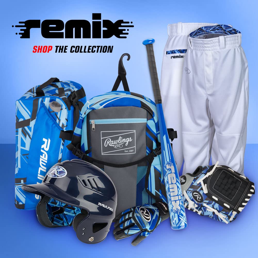 Rawlings | REMIX Backpack Equipment Bag | T-Ball & Youth Baseball / Softball | Royal