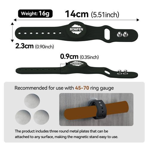 Magnetic Golf Cart Accessories - Adjustable Silicone Stand Clip Holder with Built-in Magnet, Holds 45-70 Rings, Perfect for Golfing, Grilling, Fishing, Travel & Outdoor Adventures (Black)