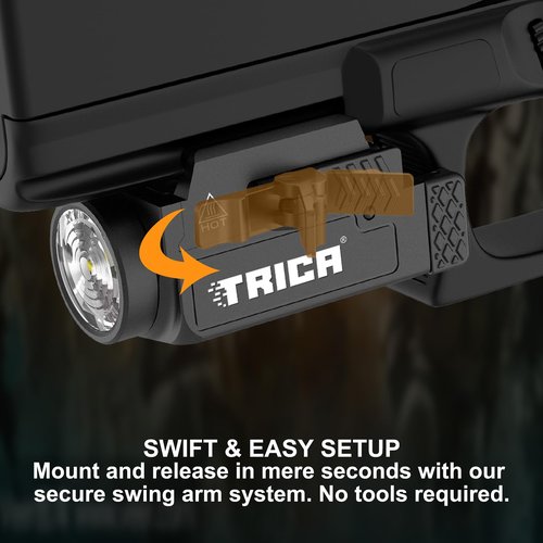 800 Lumens Compact Pistol Light, USB Rechargeable Rail-Mounted Tactical Gun Flashlight for Handguns, Quick Release Mini Weapon Light Compatiable for 1913,GL Style Full Size and Compact Rail