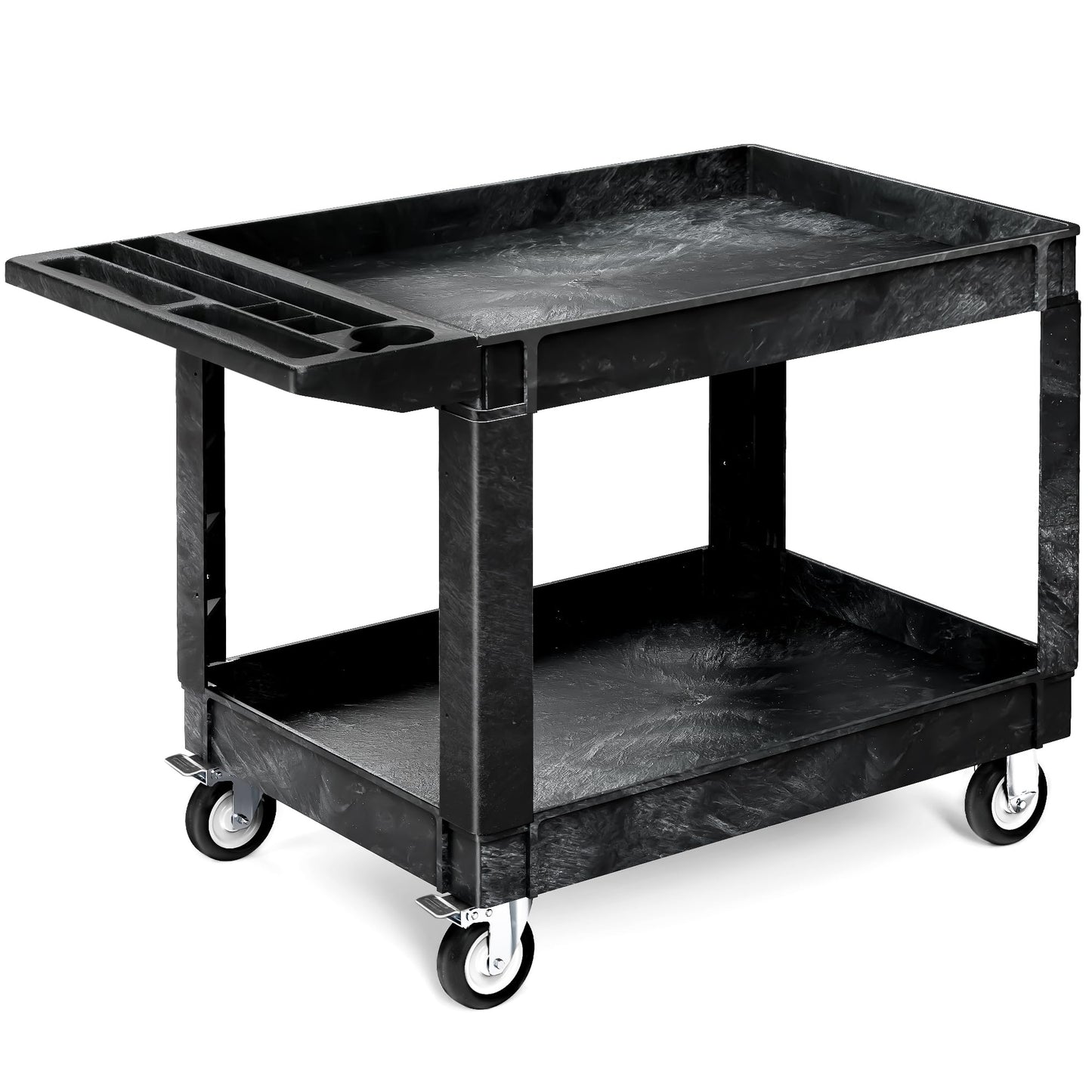 YITAHOME Utility Cart on Wheels 45 x 25 Inch w/Swivel Wheels(2 Brake)