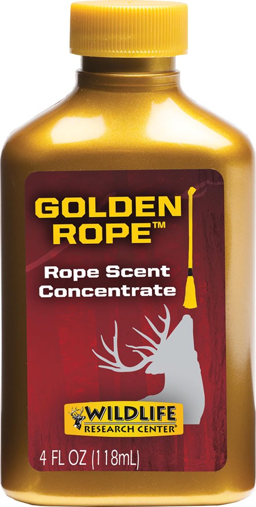 Wildlife Research Center Golden Rope Scent Rope Concentrate – Hunting Scent for Existing Golden Rope or Any Rope Scrape Setup – Get The Attention of Deer and Keep Them Coming Back – 4 FL OZ