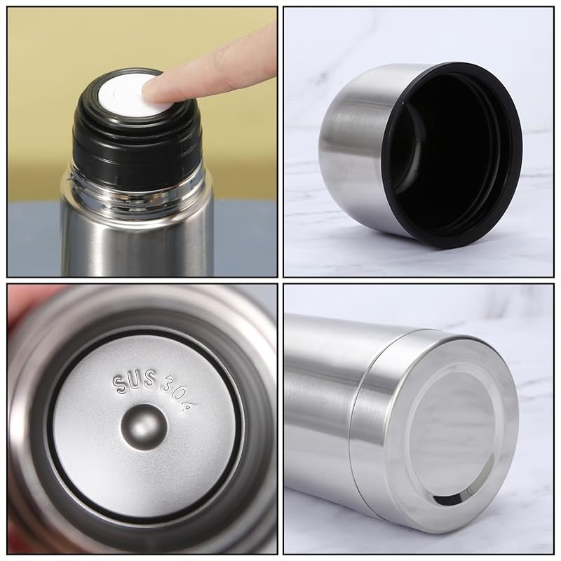 33 Oz Insulated Stainless Steel Water Bottle with Cup – Double Wall Vacuum Flask