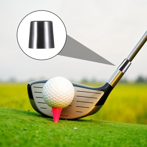 Vin Beauty 10pcs Black Golf Tapered Ferrules, Tip Size .370 Golf Iron Ferrules for Taper Tip Iron Wedge