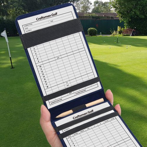 Craftsman Golf 10pcs 6.3 x 4 Inch Golf Score Sheet Golf Scorecards Record Score Keeper Card Track Golf Stats