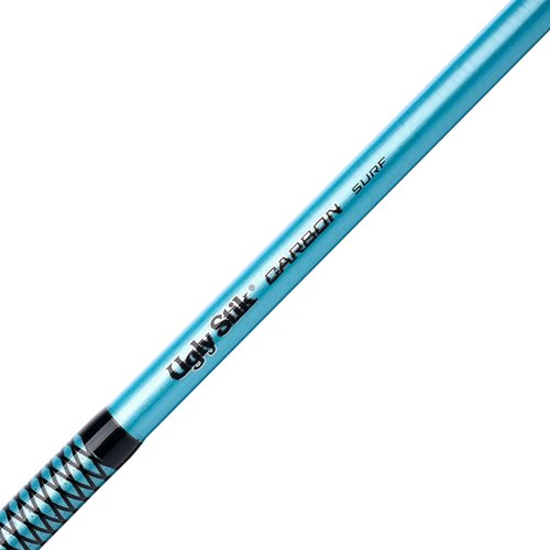 Ugly Stik 9' Carbon Surf Spinning Rod, 2 Piece Fishing Rod, Medium Rod Power, 12-20 lb Line Rating, Lure Rating 3/4-3 oz