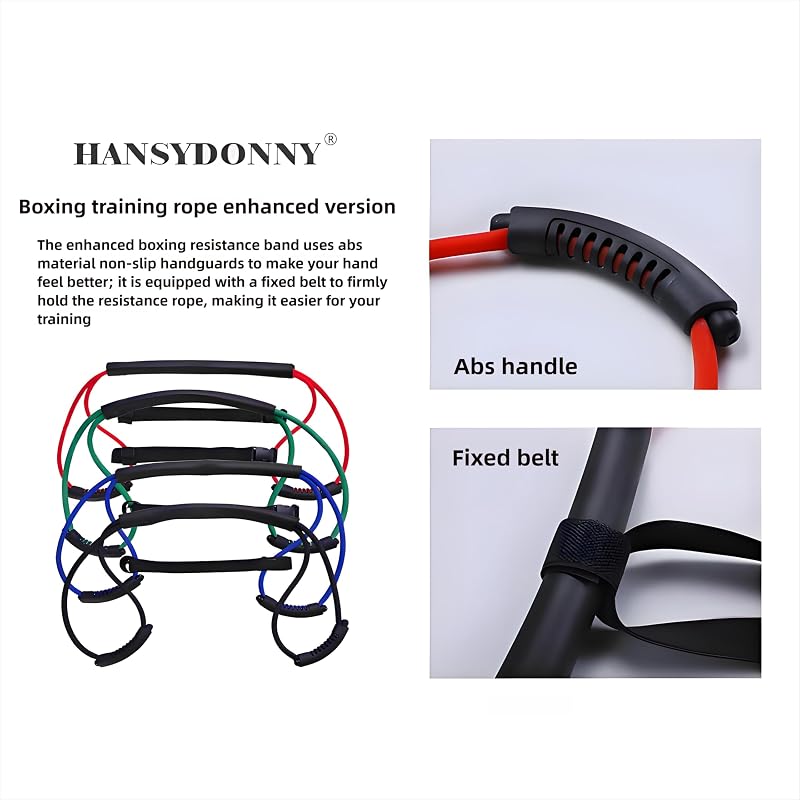 boxing resistance bands for explosive speed & power - blue 2.0 (25lb)