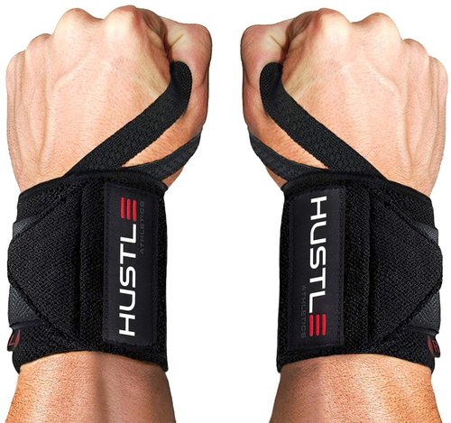 Wrist Wraps for Weightlifting (USPA Approved) - 18" or 12" Premium Quality Weight Lifting Wrist Straps - Best Gym Wrist Wraps with Thumb Loop for Powerlifting & Weight Training for Men & Women