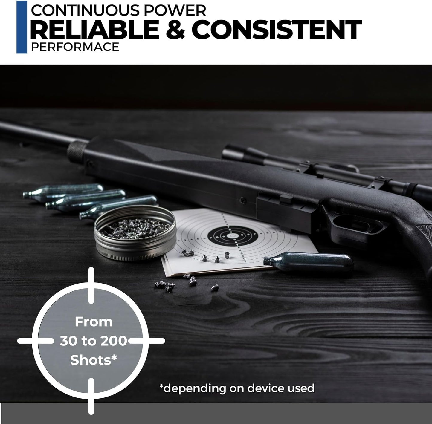 ICO 12 Gram Co2 Cartridges Non-Threaded, CO2 cartridges BB Gun, CO2 BB Pistol, CO2 Airsoft Pistol, and CO2 Paintball Markers (30/50/500 Count)