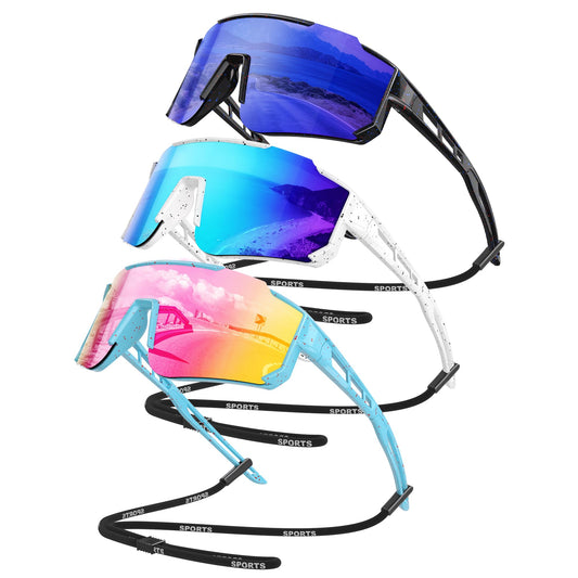 Foliful Kids Polarized Baseball Sunglasses - Youth Softball Cycling Sports Sunglasses for Boys Girls Ages 3-12 UV Protection