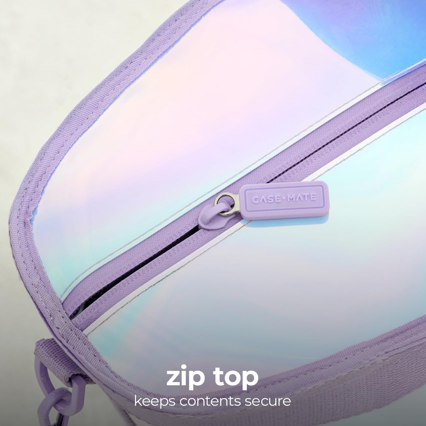 Case-Mate Soap Bubble Large Jelly Cooler Tote (12L) - Soft Cooler Bag w/Zippered Insulation - Keeps Drinks Cold for 24 hrs - Ideal for Beach & Weekend Getaways - Travel Tote w/Crossbody Strap