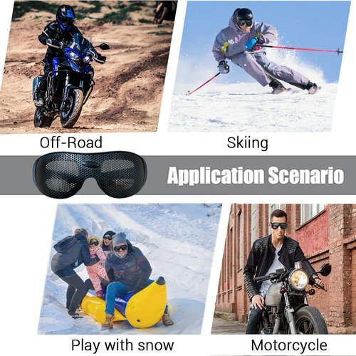 LVPETALIZE Wire Mesh Safety Glasses,Safety Goggles Breathable Shock Resistant Iron Mesh,Glasses for Military Cs Outdoor Game Fans Activity