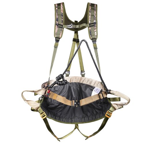 LUCKY CLOVER Hunting Tree Saddle: The Gen 3 Hunting Saddle, Ultra Comfortable Saddle Hunting Kit Accessories, Includes Bridge, Expandable Saddle, 2x Tree Saddle Dump Pouch and Saddle Harness