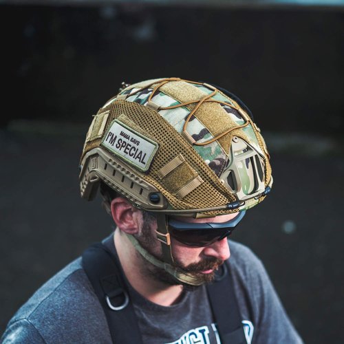 OneTigris Tactical Helmet Cover, Cloth Cover for Fast Helmet in Size M/L & Fast Bump Helmet in Size L/XL - ZKB06 No Helmet